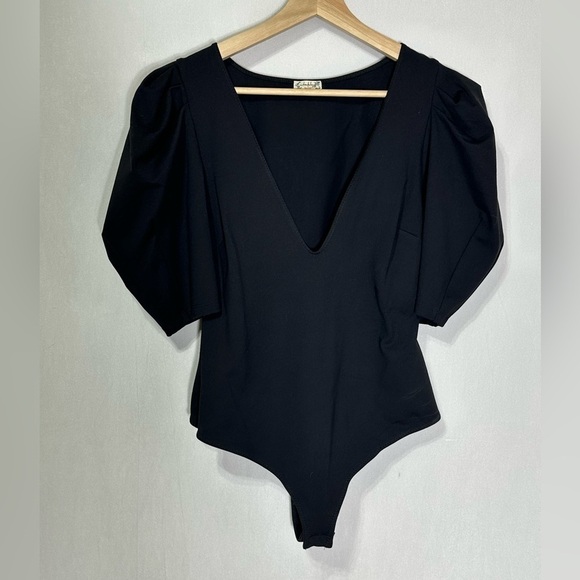 Free People Va Va Voop Black Bodysuit - medium - Picture 3 of 5
